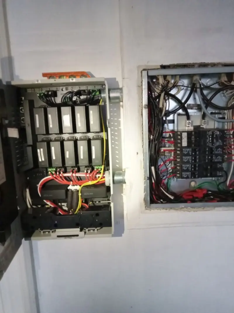 Electrical panel upgrade completed for Security Camera Wiring in Naranja